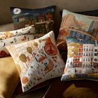 Nicole Cicak Halloween Dog Park Pillow Cover