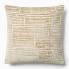 Striated Chenille Pillow Cover