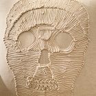 Soutache Skull Pillow Cover