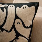 Spooky Crewel Ghosts Pillow Cover