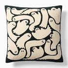 Spooky Crewel Ghosts Pillow Cover