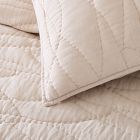 European Flax Linen Cotton Ripple Quilt &amp; Shams