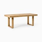 Portside Outdoor Dining Table (76.5&quot;&ndash;96&quot;) &amp; Porto Side Dining Chairs Set