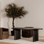 Anatola Solid Oak Oval Dining Table (86&quot;)