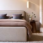 Miles Wood &amp; Upholstered Side Storage Bed