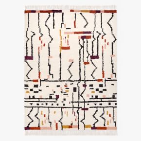 west elm 大判ラグ Kids Washable Zig Zag Rug | West Elm