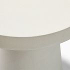 Concrete Pedestal Indoor/Outdoor Round Side Table (18&quot;)