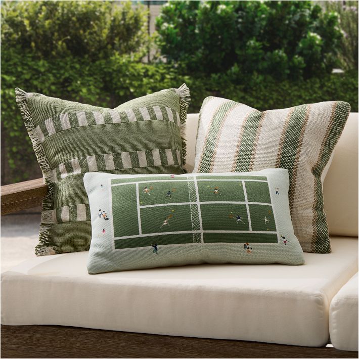 Outdoor Cabana Stripe Pillow