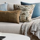 Two Tone Chunky Linen Pillow Cover
