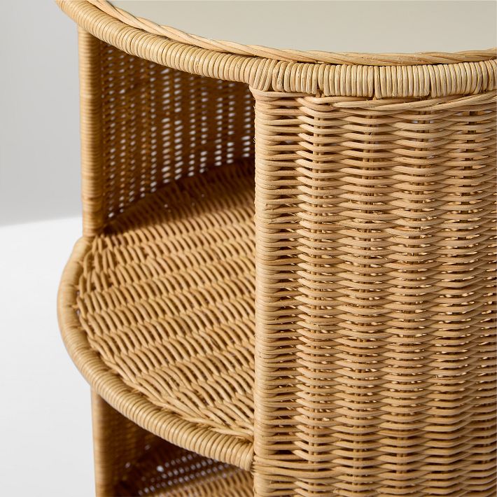 Billie Rattan Side Table - Stylish & Modern Design | West Elm