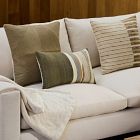 Silk Splice Stripe Pillow Cover
