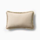 TENCEL&#8482; Linen Fringe Pillow Cover