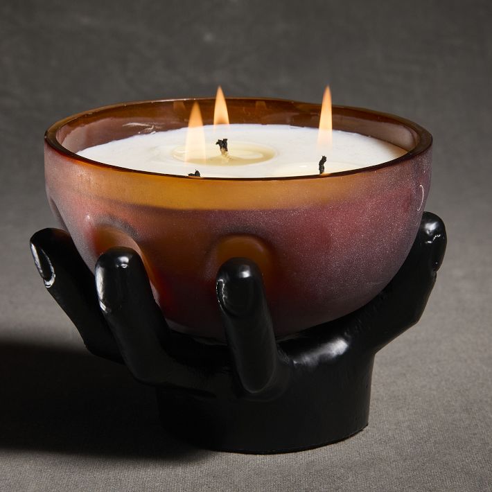 Amber - Hand Filled Glass Candle
