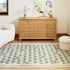 Kids Washable Flower Garden Rug