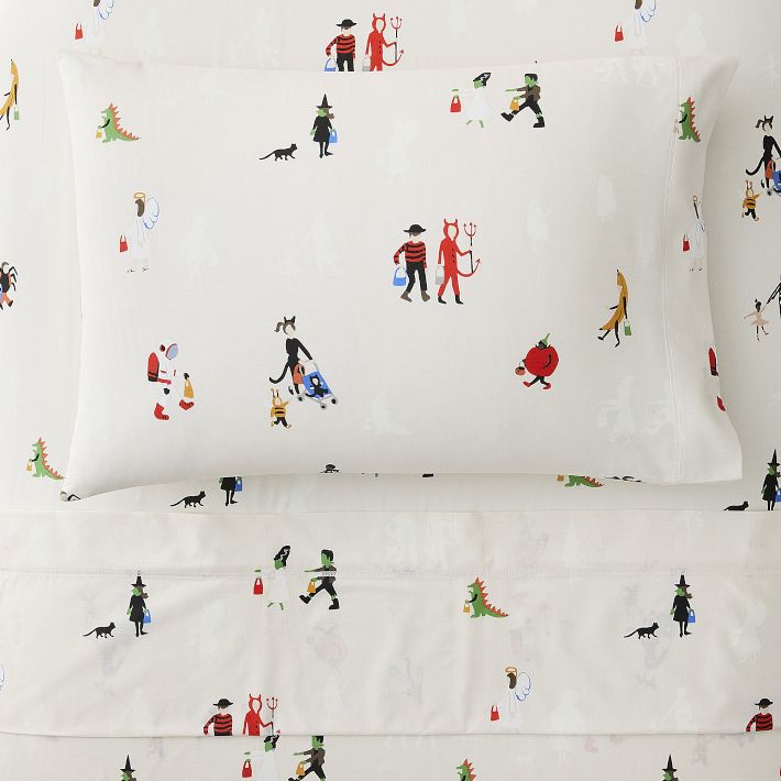 Kids Trick or Treat Glow-in-the-Dark Sheet Set