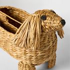 Woven Dachshund Book Caddy