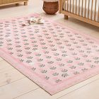 Kids Washable Flower Garden Rug