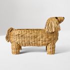 Woven Dachshund Book Caddy