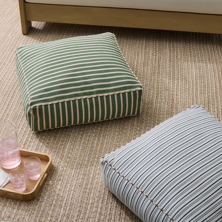 Outdoor Marine Stripe Floor Pillow
