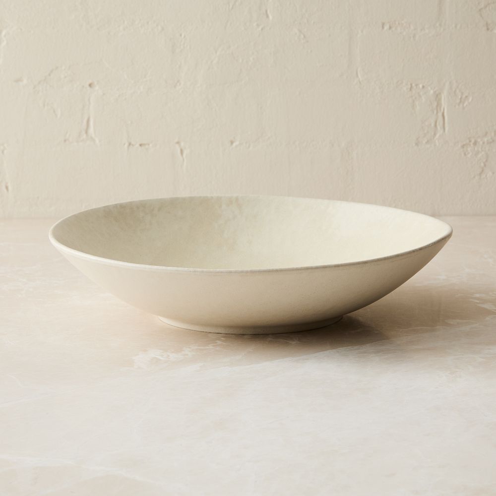 Oyku Stoneware Low Serve Bowl