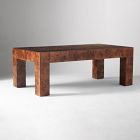 Parsons Burl Coffee Table (44")