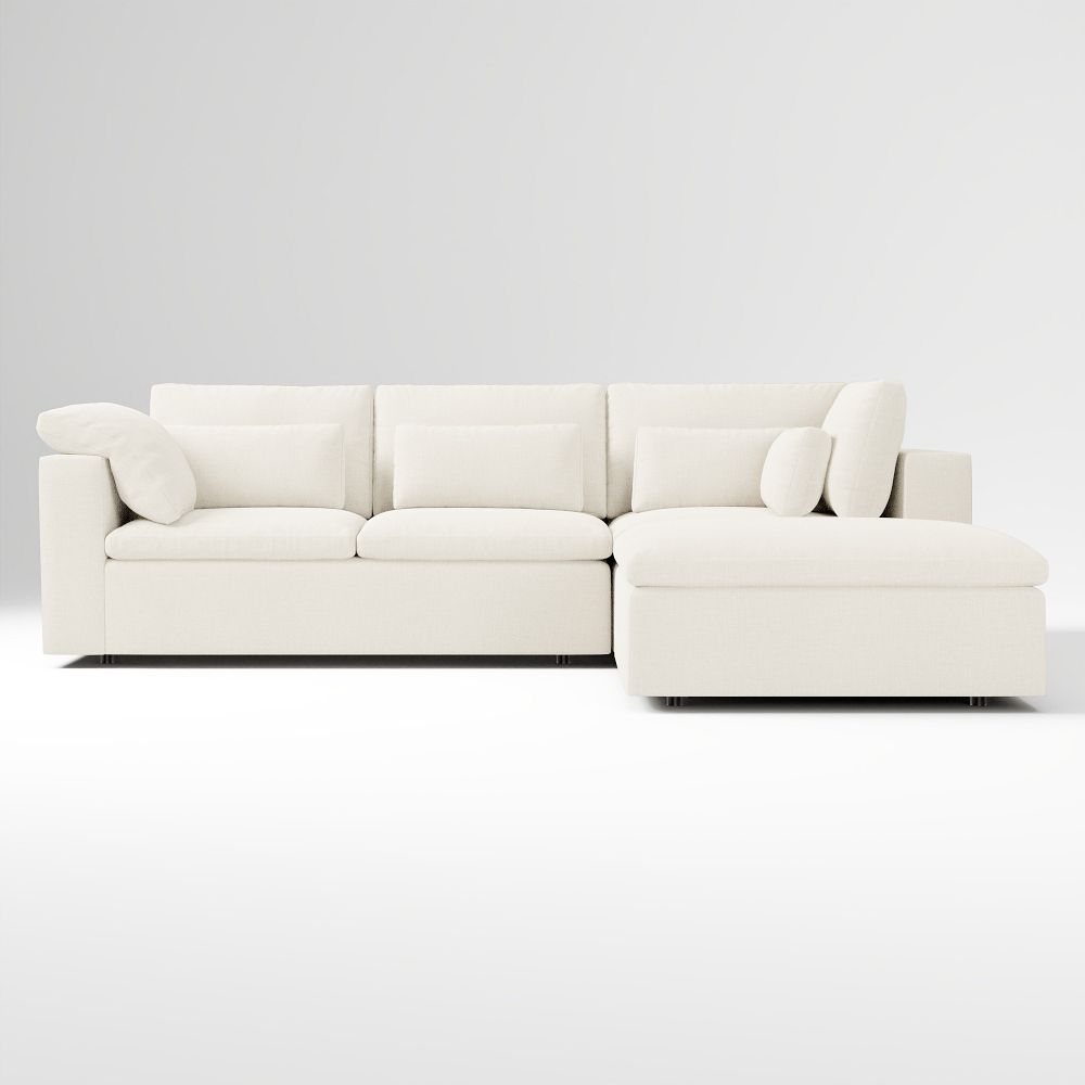 Harmony 3-Piece Ottoman Sectional (118–128")