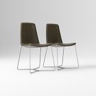 Open Box: Slope Leather Dining Chair (Set of 2)