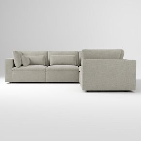 Harmony Modular 5-Piece L-Shaped Sectional (112"–132")