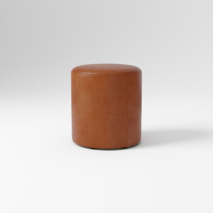 Isla Leather Ottoman