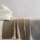 Colorblock Wool Bed Blanket