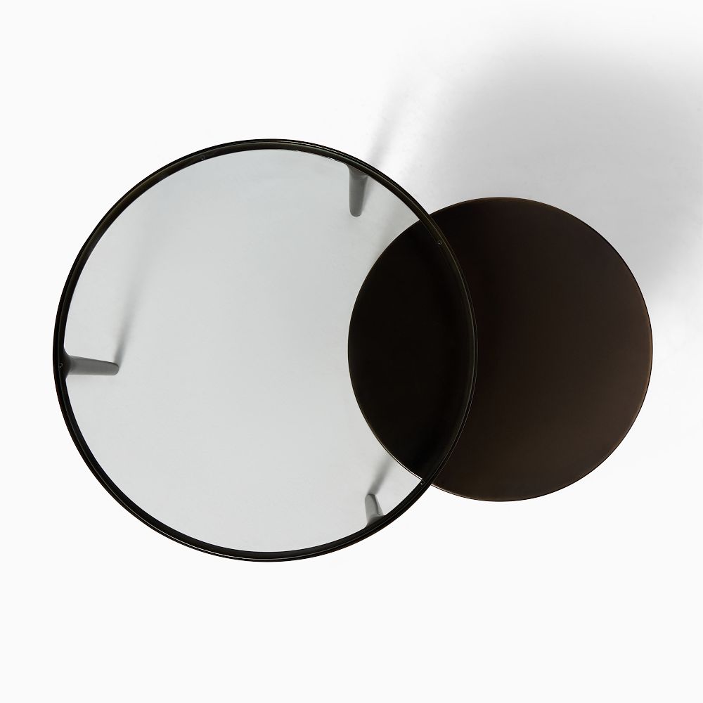 Elwell Glass & Metal Nesting Coffee Tables (24"–32") | West Elm