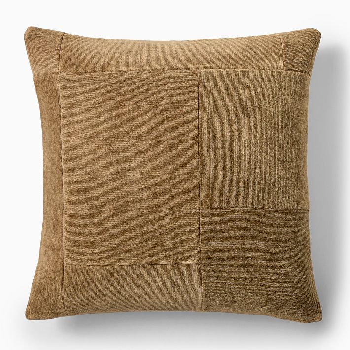 Patchwork Chenille Pillow Cover West Elm