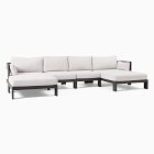 Caldera Aluminum Outdoor 4-Piece U-Shaped Sectional (137&quot;)