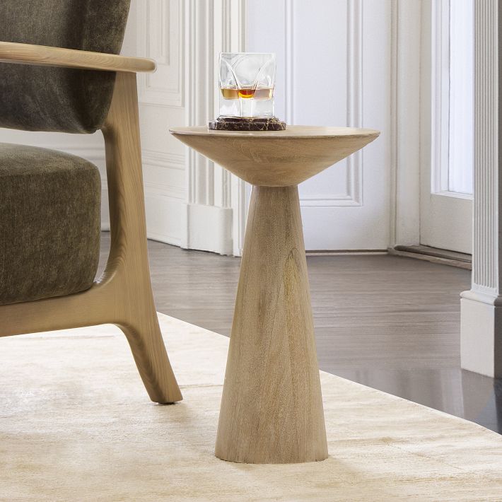 Meyer Wooden Drink Tables - Sustainable Mango Wood Design