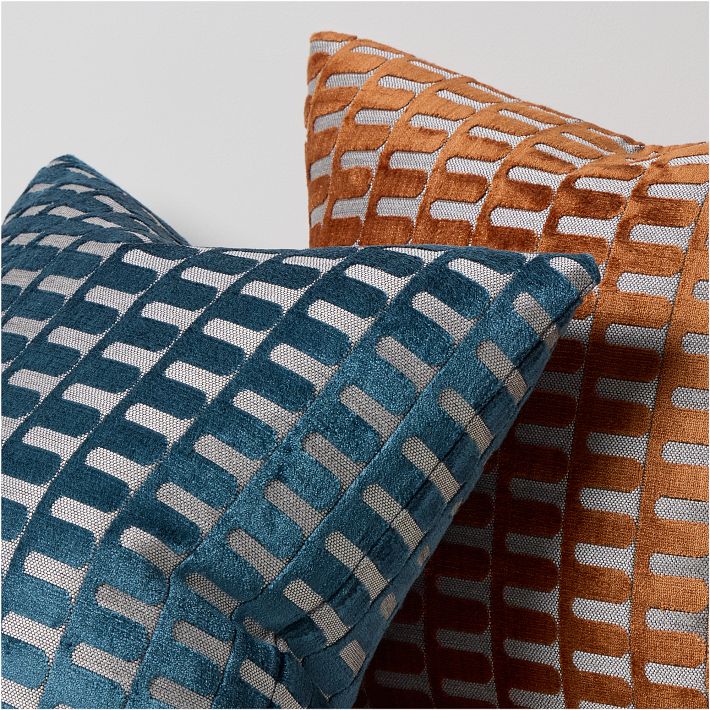 Cut Velvet Archways Pillow Cover West Elm