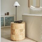 Volume Round Side Table (16.5&quot;) - Burl