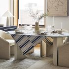 Quincy Block Print Stripe Table Throw