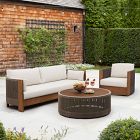 Porto Outdoor Grand Sofa (86&quot;), Swivel Chair &amp; Coffee Table Set