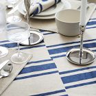 Quincy Block Print Stripe Table Throw