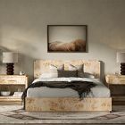 Finlo Burled Wood Nightstand (28&quot;)