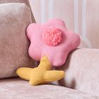 Knitted Flower Pillow