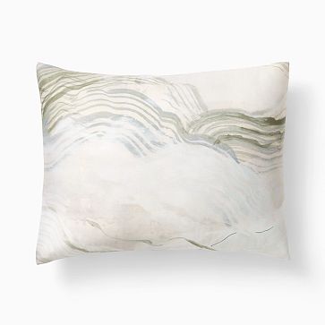 Silky TENCEL Geode Standard Sham, Celadon