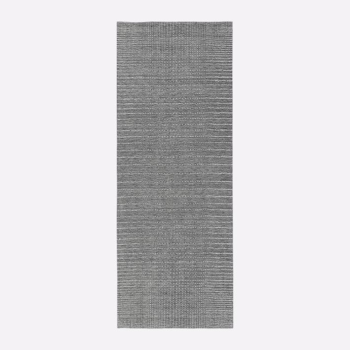 Open Box: Graduated Dot Wool Rug, 2.5' x 7' - Pewter
