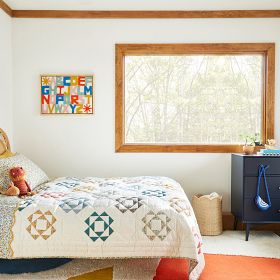 misha and puff♡Cinnamon Patchwork Kids Misha & Puff Patchwork Triangle Quilt & Shams | West Elm
