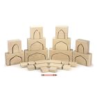 Everwood Friends Pointed Arch Building Block Set w/ Tray
