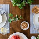 Proper Table George Gray Stripe Placemat