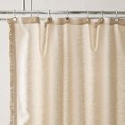 Ruffle Linen Shower Curtain