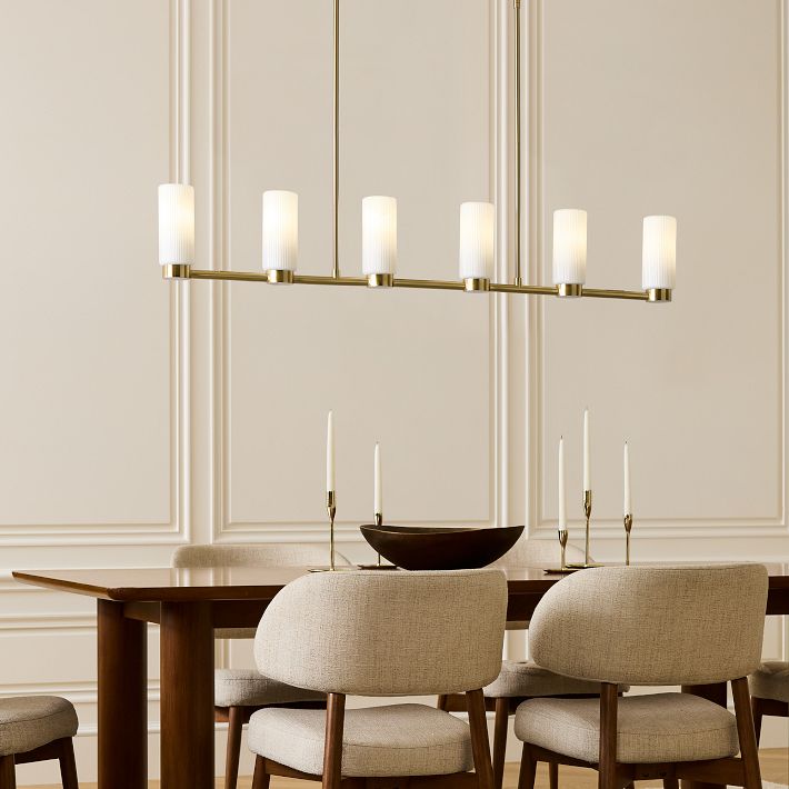 Weston Fluted Glass Chandelier (48&quot;)