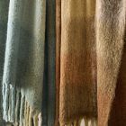 Faux Mohair Framed Ombre Throw