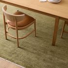 Hand-Knotted Solid Wool Rug